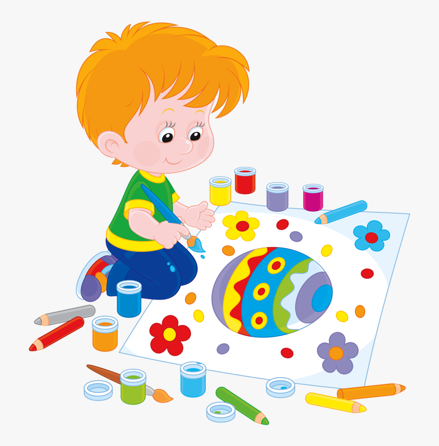 Фотки Education Clipart, Class Decoration, School Decorations, - Clipart Child Painting, HD Png Download, Free Download