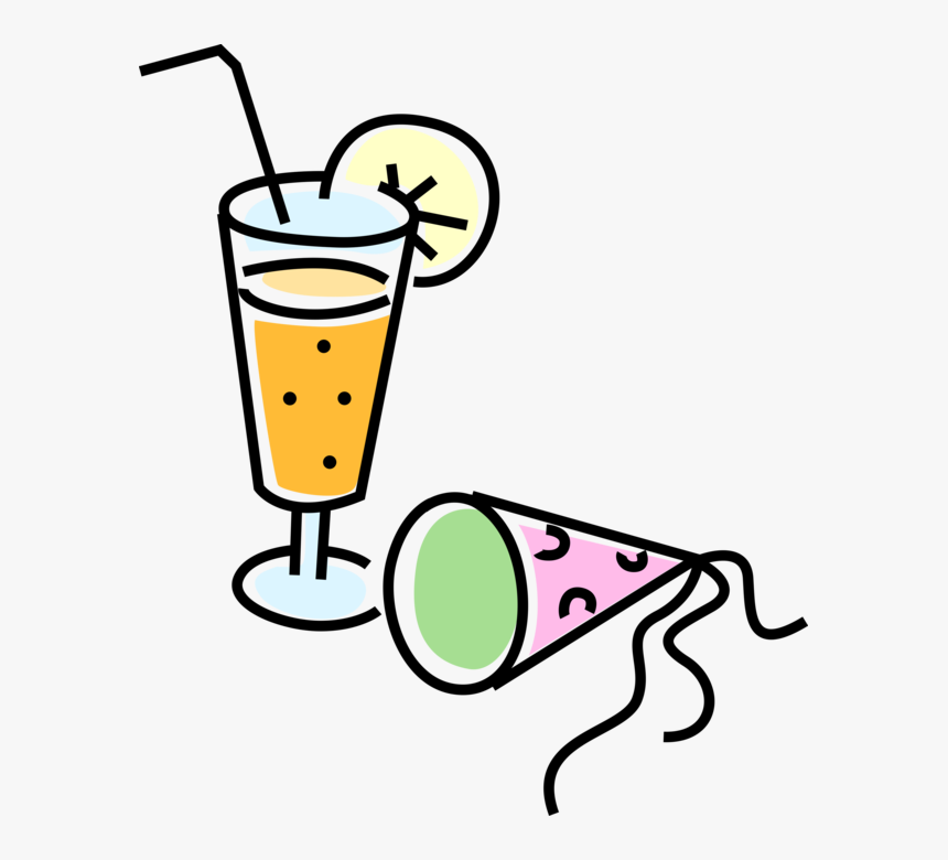Vector Illustration Of Mixed Drink Cocktail Alcohol - Alcohol Drink Png Vector, Transparent Png, Free Download
