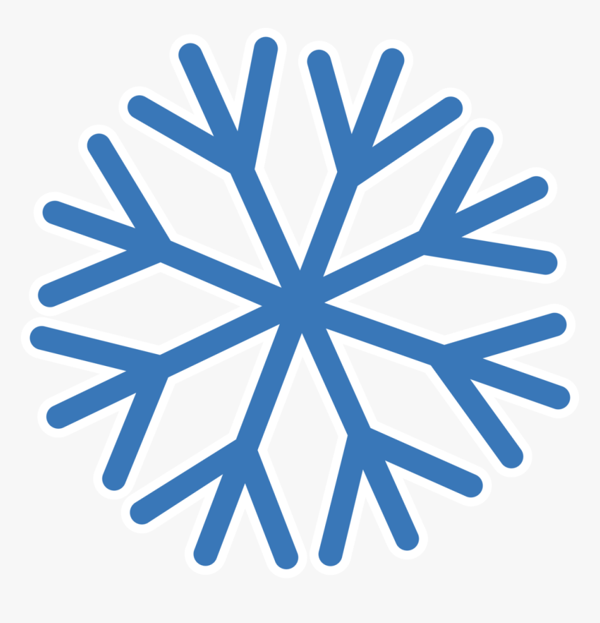 Snowflake With Transparent Background - Transparent Background Snowflake Png, Png Download, Free Download