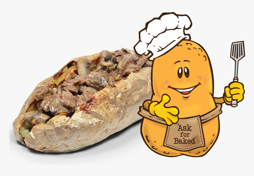 Transparent Clipart Baked Potato - Bun, HD Png Download, Free Download