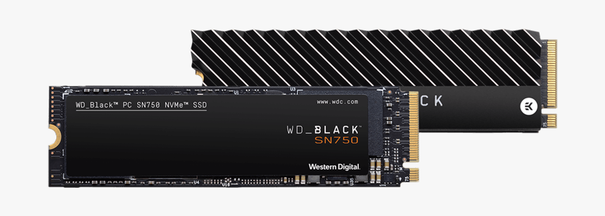 Western Digital Black Sol - Wd Black Sn750 Nvme Ssd 1tb Shopee, HD Png Download, Free Download