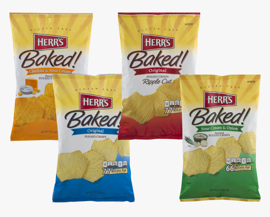 Herr"s Baked Potato Crisps- Available In Four Delicious - Herr's, HD Png Download, Free Download