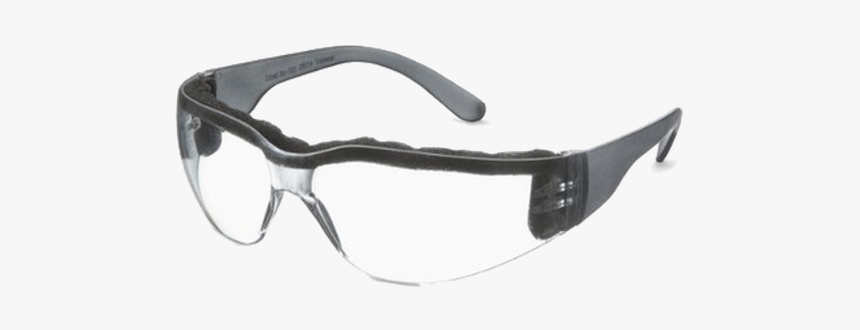 Foam Safety Glasses, Gray Temple, Clear Anti Fog Wraparound - Glasses, HD Png Download, Free Download
