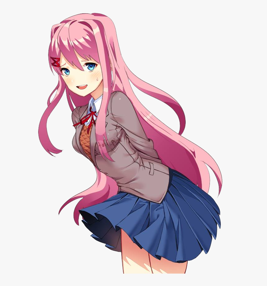 Doki Doki Literature Club Hair, HD Png Download, Free Download