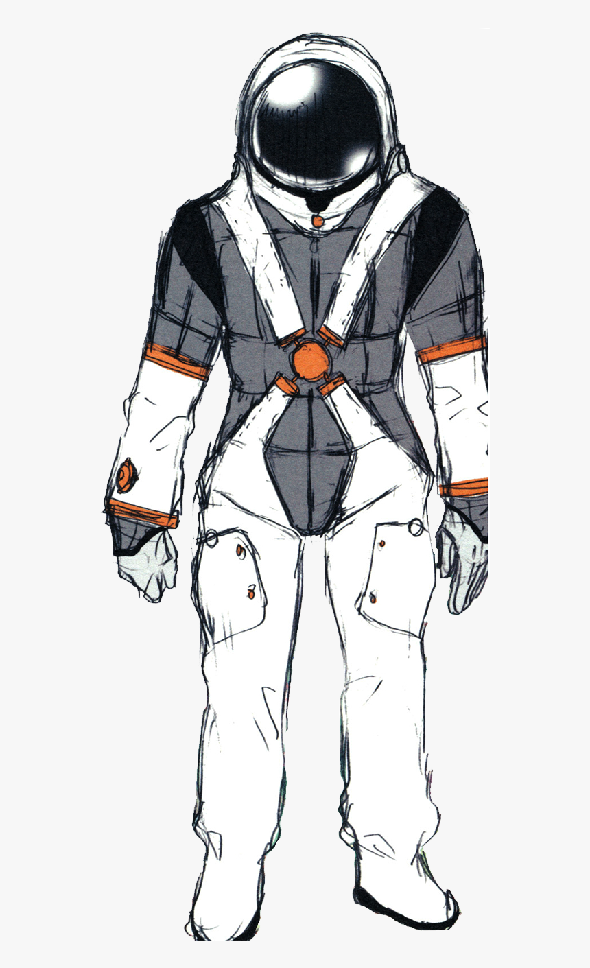 Space Suit Epic Side Legs Png - Sketch, Transparent Png, Free Download