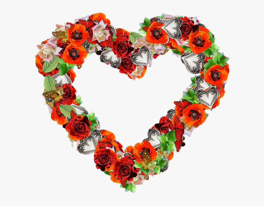 Love Heart Of Flowers, HD Png Download, Free Download