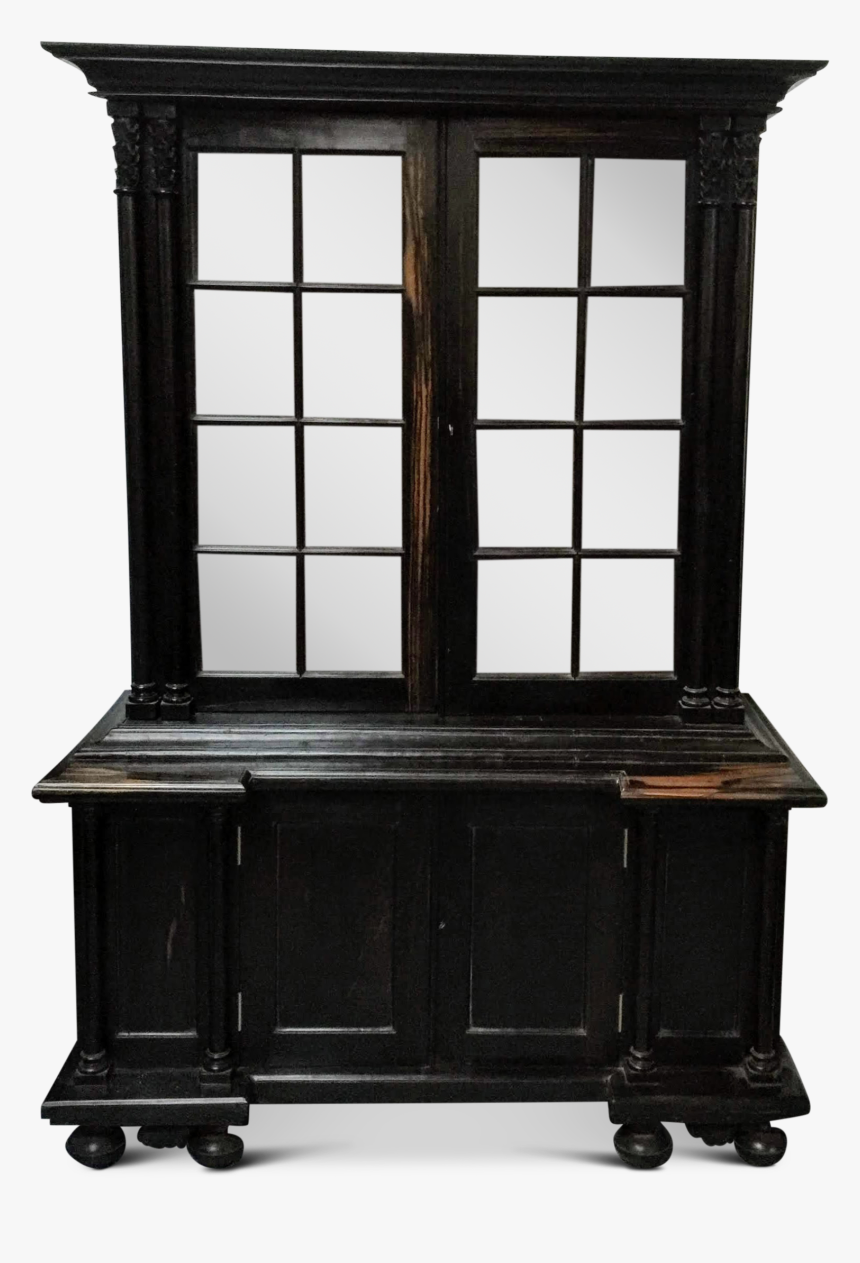 Ebony Bookcase, - China Cabinet, HD Png Download, Free Download
