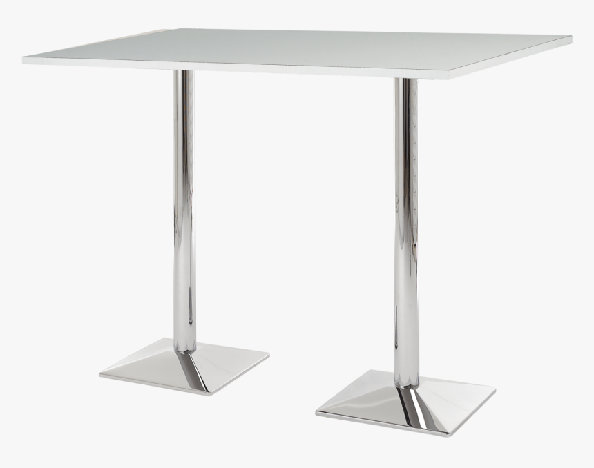 Genoa Dual Bar Table Chrome Base Hire For Events - End Table, HD Png Download, Free Download