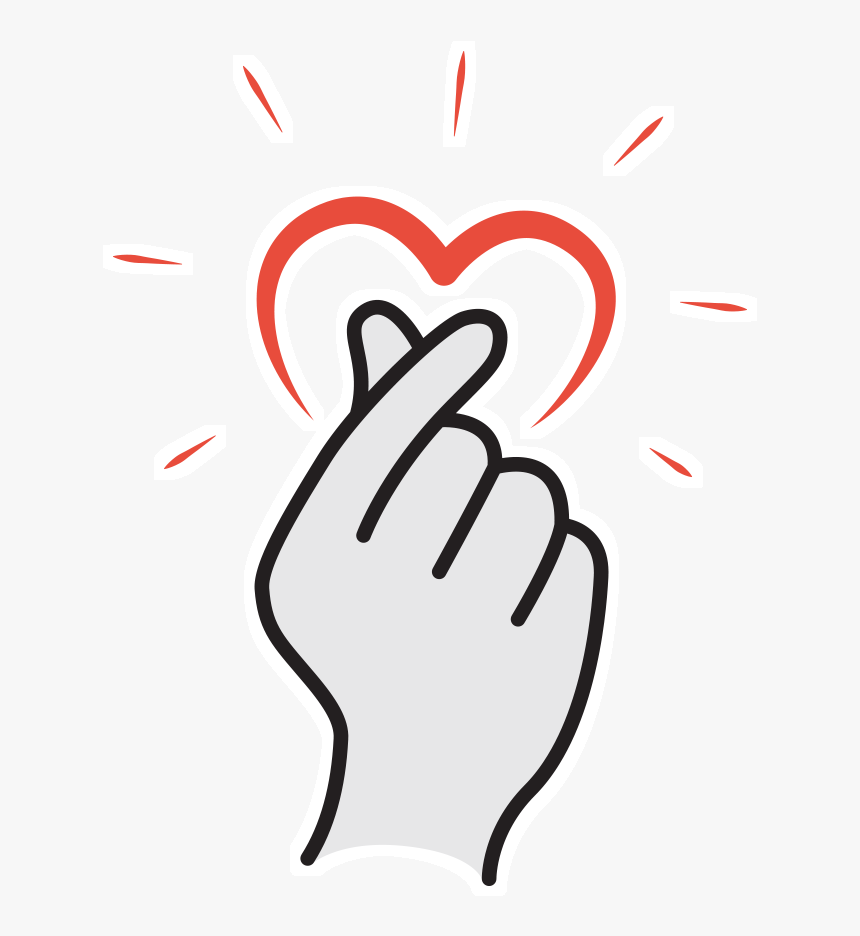 962 X 962 - Finger Heart Png, Transparent Png, Free Download