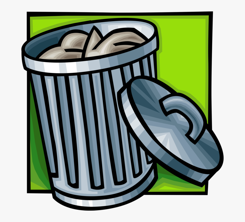 Vector Illustration Of Waste Basket, Dustbin, Garbage - Gambar Vektor Tempat Sampah, HD Png Download, Free Download