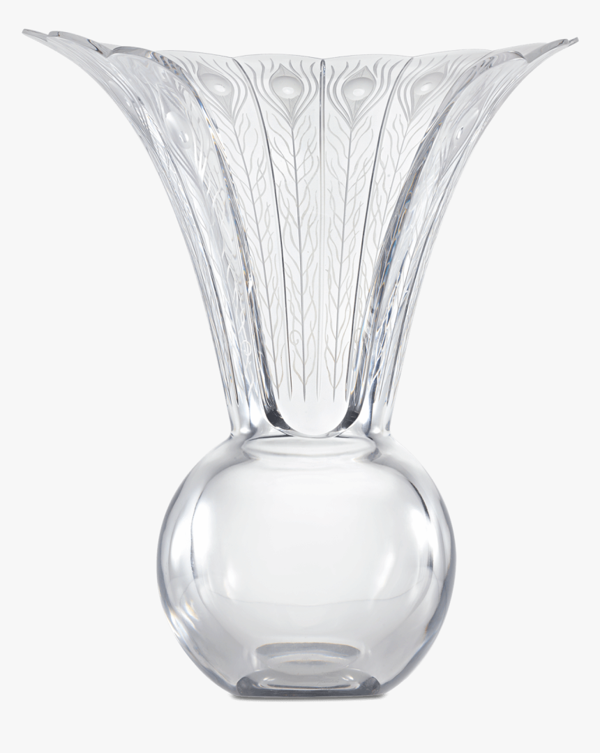 Baccarat Crystal Peacock Vase - Vase, HD Png Download, Free Download