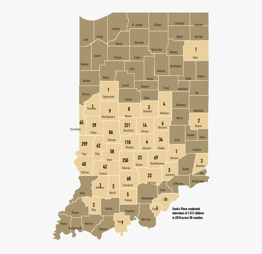 Susie"s Place 2018 Caseload Map - Illustration, HD Png Download, Free Download