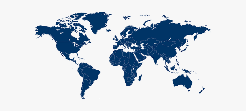 A Map Of The World Shows All The Landmasses, Centered - World Wide Map Png, Transparent Png, Free Download