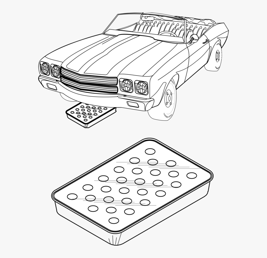 Line Art,angle,area - Classic Car, HD Png Download, Free Download