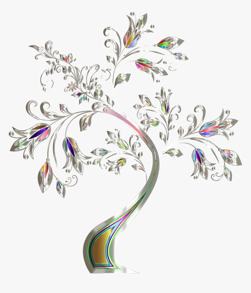This Free Icons Png Design Of Floral Tree Supplemental - Clip Art, Transparent Png, Free Download