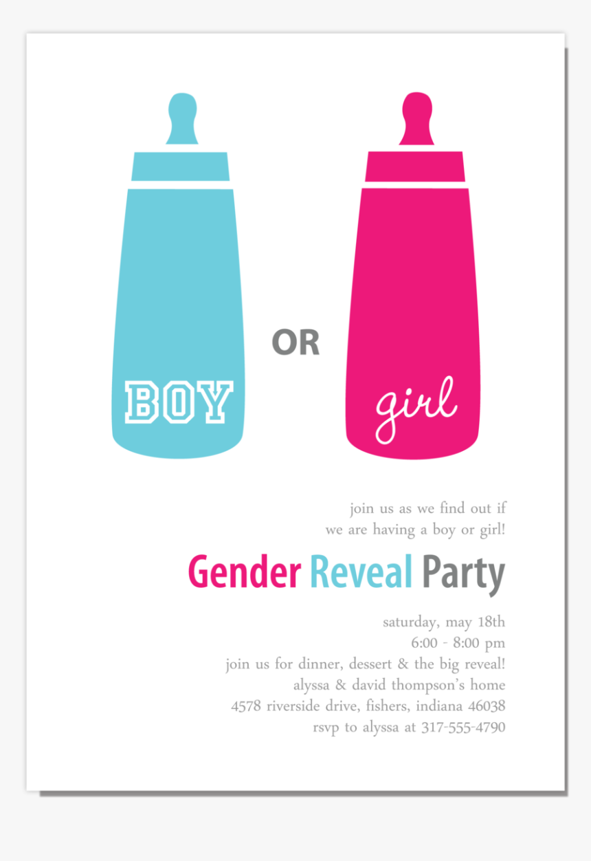 Milk Bottle Gender Reveal, HD Png Download, Free Download