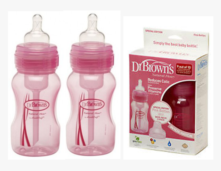 Pink Dr Browns Bottle, HD Png Download, Free Download