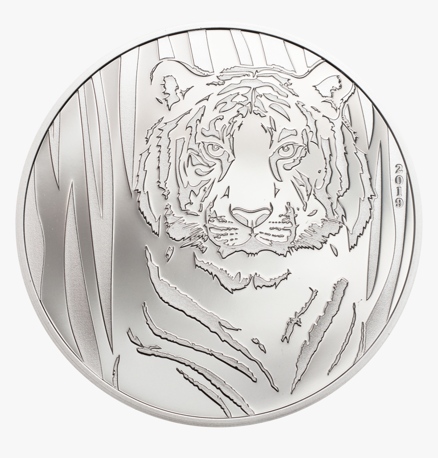 White Tiger Pure Silver Coin, HD Png Download, Free Download