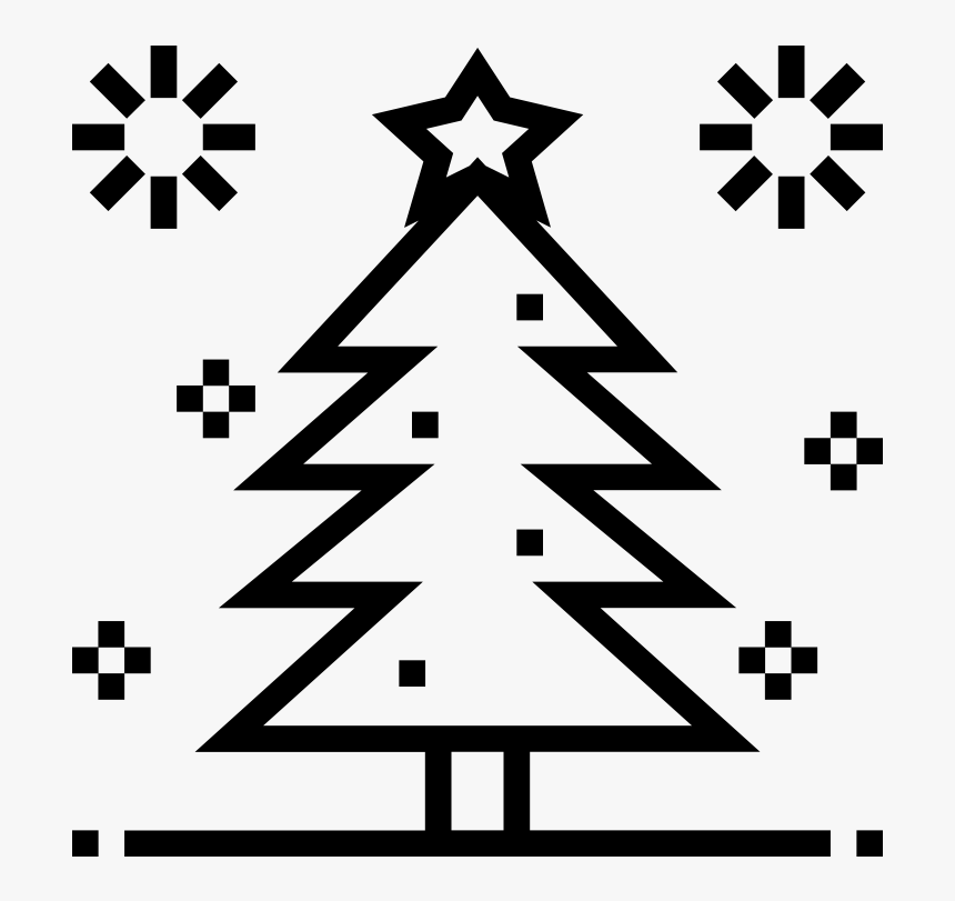 Christmas Tree Star Outline, HD Png Download, Free Download