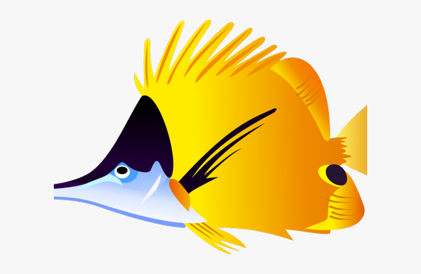 Angelfish Clipart Tiny Fish - Tropical Png Fish, Transparent Png, Free Download