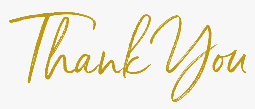 Gold Thank You Png Transparent, Png Download, Free Download