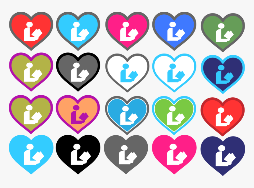 Library User Hearts - Love Library, HD Png Download, Free Download