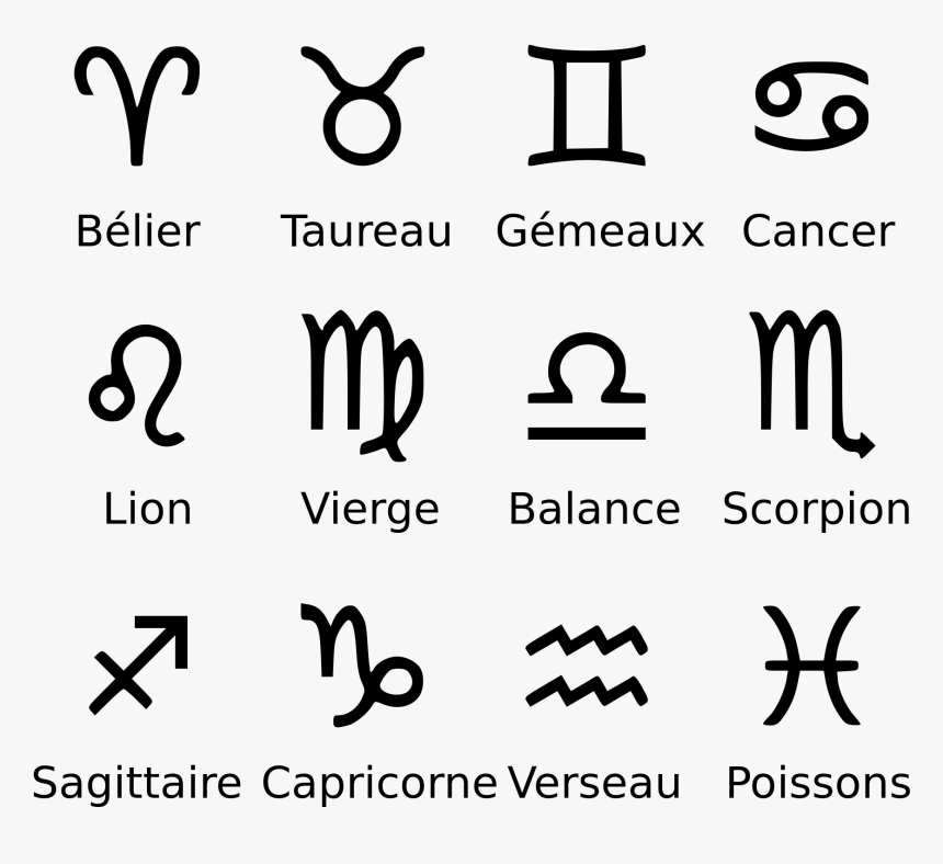 Minimalist Zodiac Signs, HD Png Download, Free Download