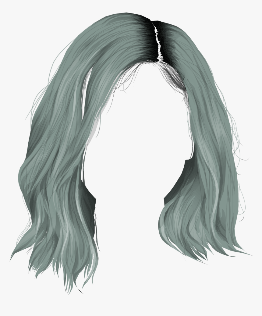Png Aesthetic Blue Hair - Long Anime Hair Transparent, Png Download - kindpng Png Aesthetic Blue Hair - Long Anime Hair Transparent, Png Download - kindpng