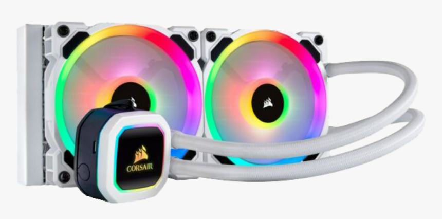 Corsair Hydro H100i Rgb Platinum Se 240mm Rgb Liquid - Corsair Cpu Cooler Rgb, HD Png Download, Free Download