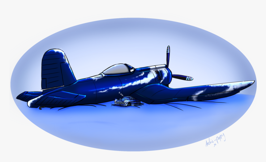 Plane Clipart Corsair - Propeller, HD Png Download, Free Download