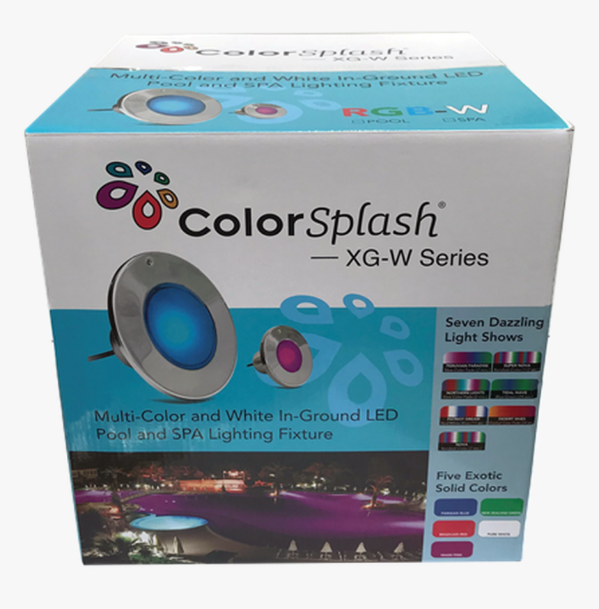 J & J Color Splash Xg W Series In Ground Pool Light - Color, HD Png Download, Free Download