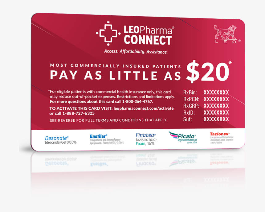 Leo Pharma® Connect Co-pay Savings Card - Paper Product, HD Png Download, Free Download