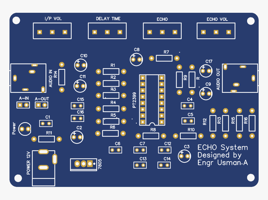 Echo Circuit Board Diagram, HD Png Download, Free Download