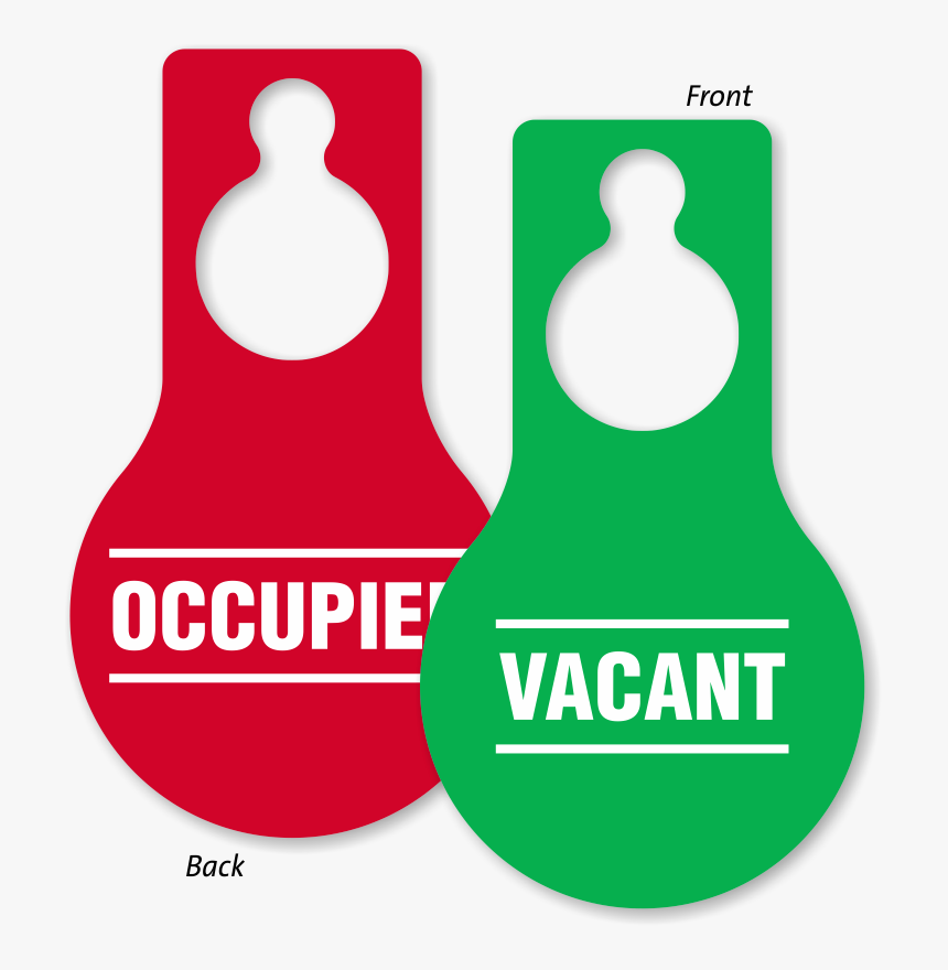 Occupied Unoccupied Door Signs, HD Png Download, Free Download