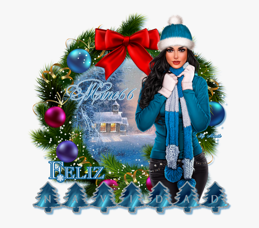 Chicas De Navidad Png, Transparent Png, Free Download