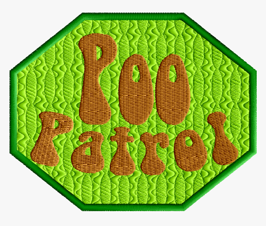 Poo Patrol Patch - Crochet, HD Png Download, Free Download