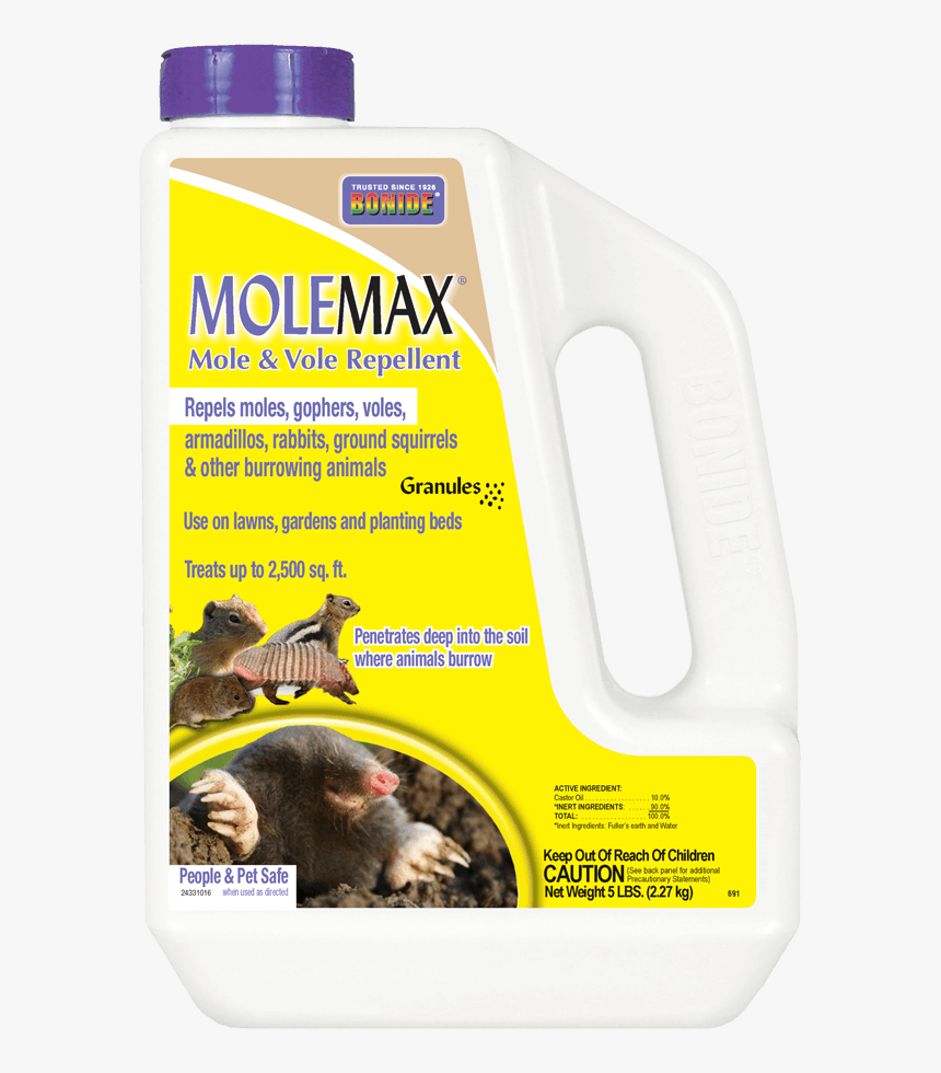 Molemax Mole & Vole Repellent - Repel All, HD Png Download, Free Download