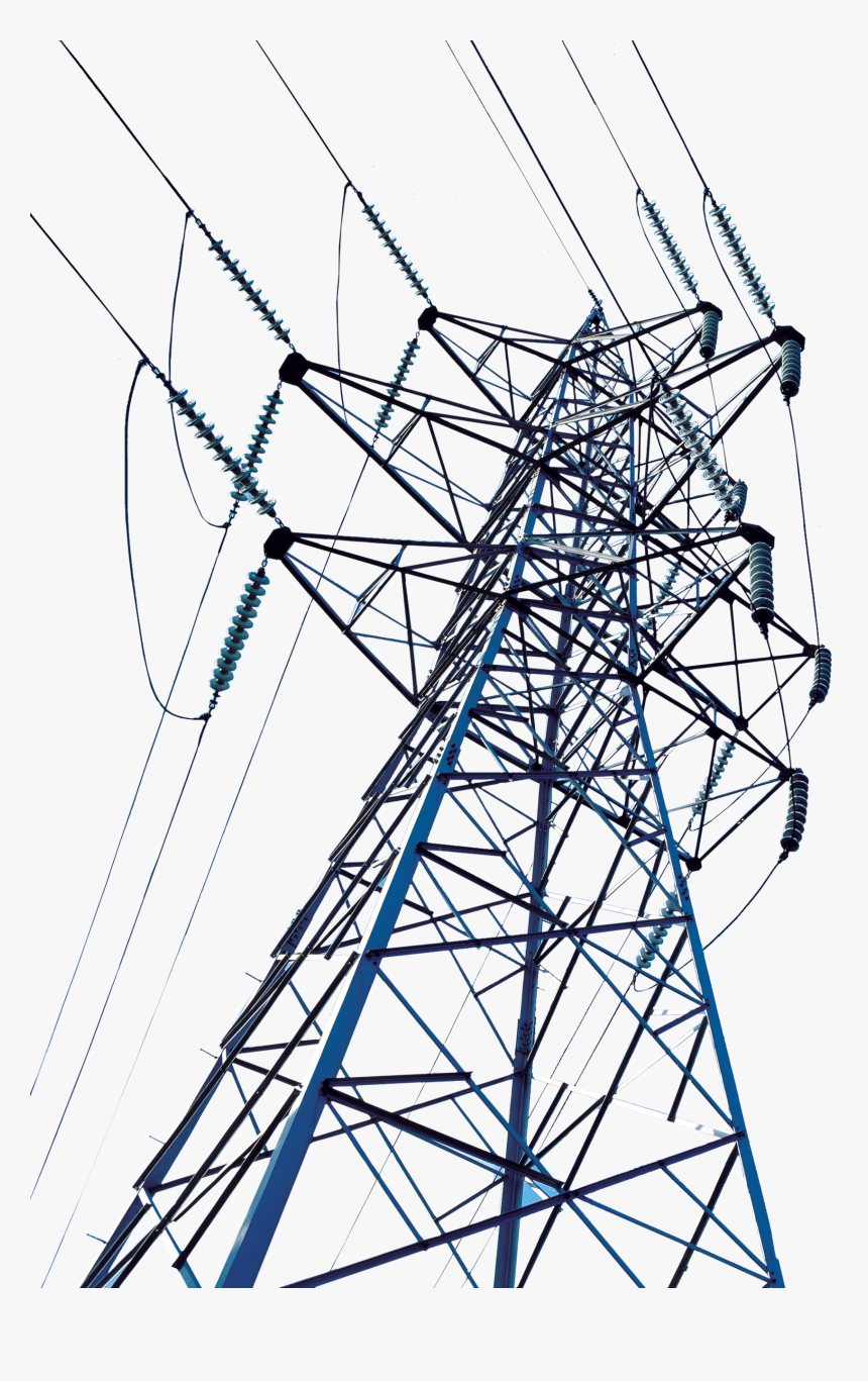 Transmission Drawing Tower - Electric Tower Png, Transparent Png, Free Download