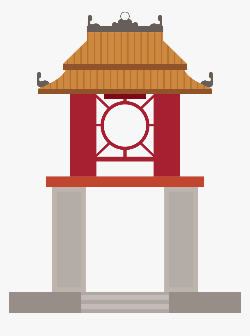 Vietnam Landmark Vector Free , Png Download - Temple Of Literature Vector, Transparent Png, Free Download