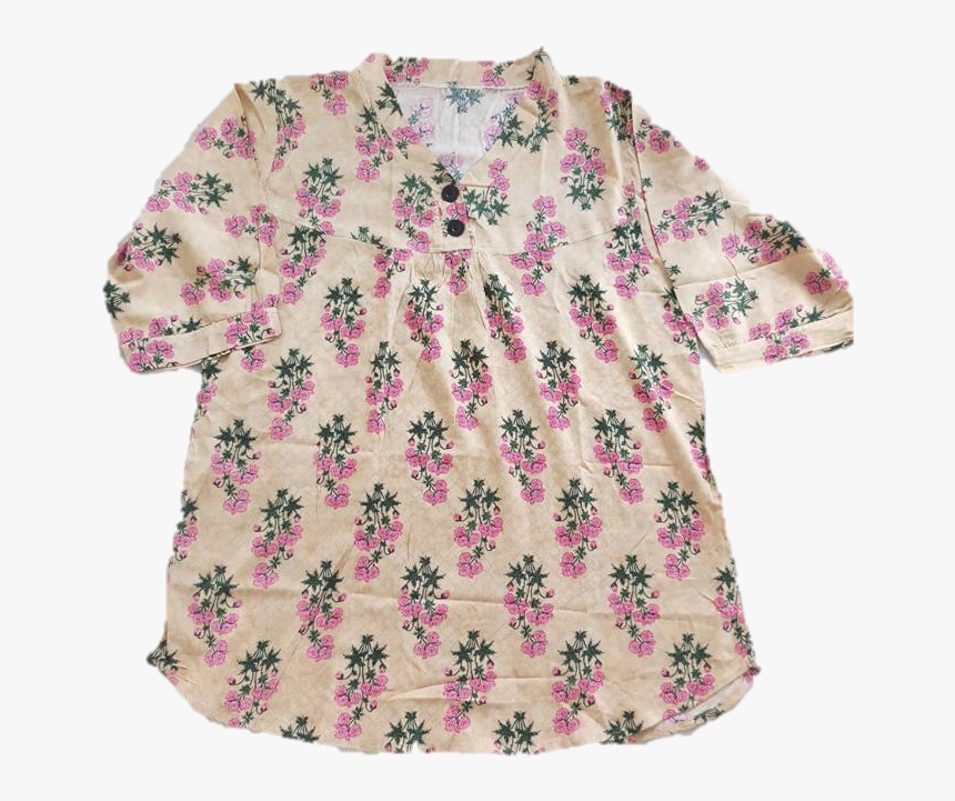 Half Sleeve Floral Print Women"s Multicolor Summer - Blouse, HD Png Download, Free Download