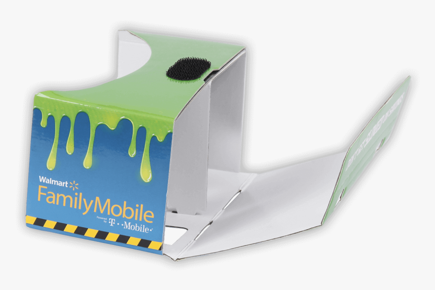 1 Flatpack Branded Vr Cardboard Side View - Vr Card Board Design, HD Png Download, Free Download