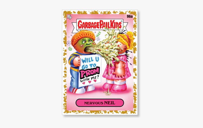 Nervous Neil 2020 Gpk Series 1 Base Poster Gold Ed - Garbage Pail Kids, HD Png Download, Free Download