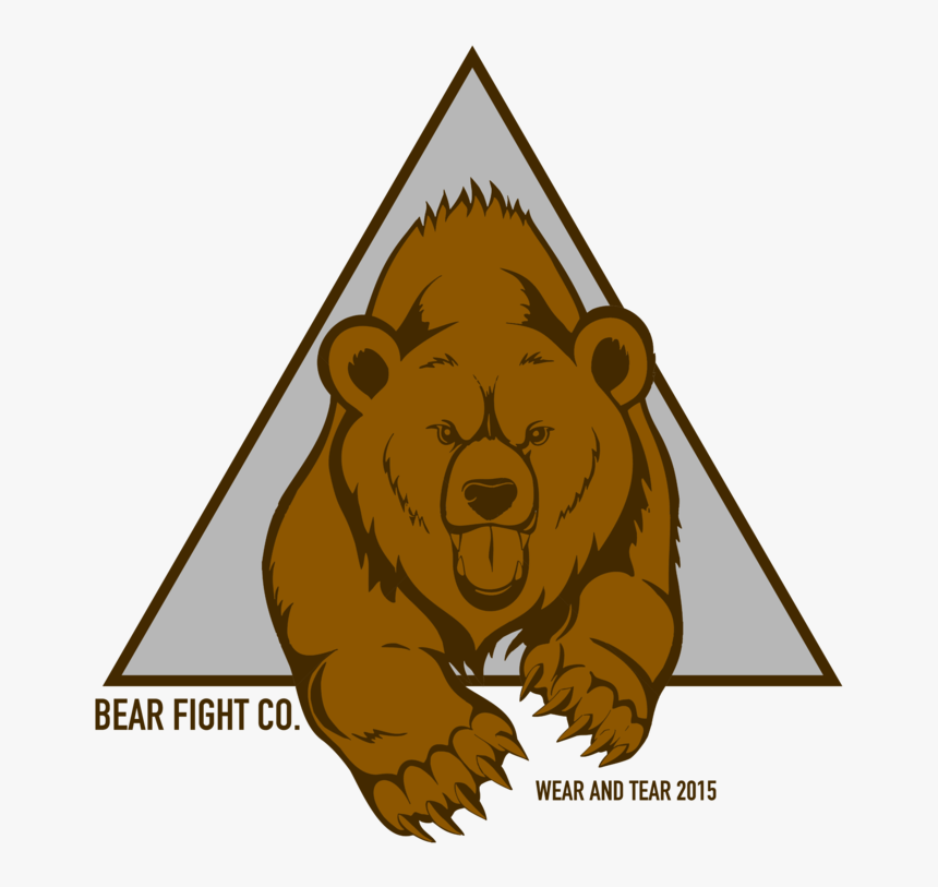 False Bear Wall Vinyl Decal Grizzly Bear Wall Sticker - Grizzly Bear Drawing Easy, HD Png Download, Free Download