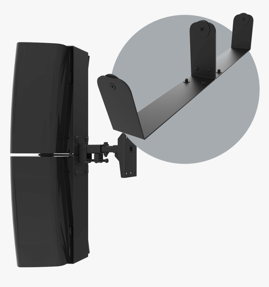 Qsc S12 & S112 Dual U-bracket Mount - Rear-view Mirror, HD Png Download, Free Download