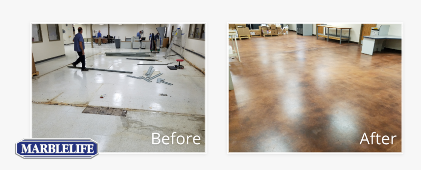 Concrete Before & After - Marblelife, HD Png Download, Free Download
