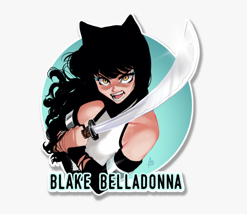 [patreon Reward] Blake Belldaonna Badge - Cartoon, HD Png Download, Free Download