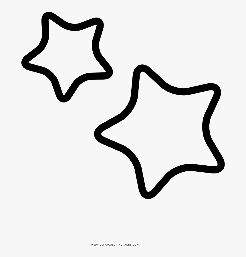 Dibujo De Estrellas Para Colorear - Star Sketch Png, Transparent Png, Free Download