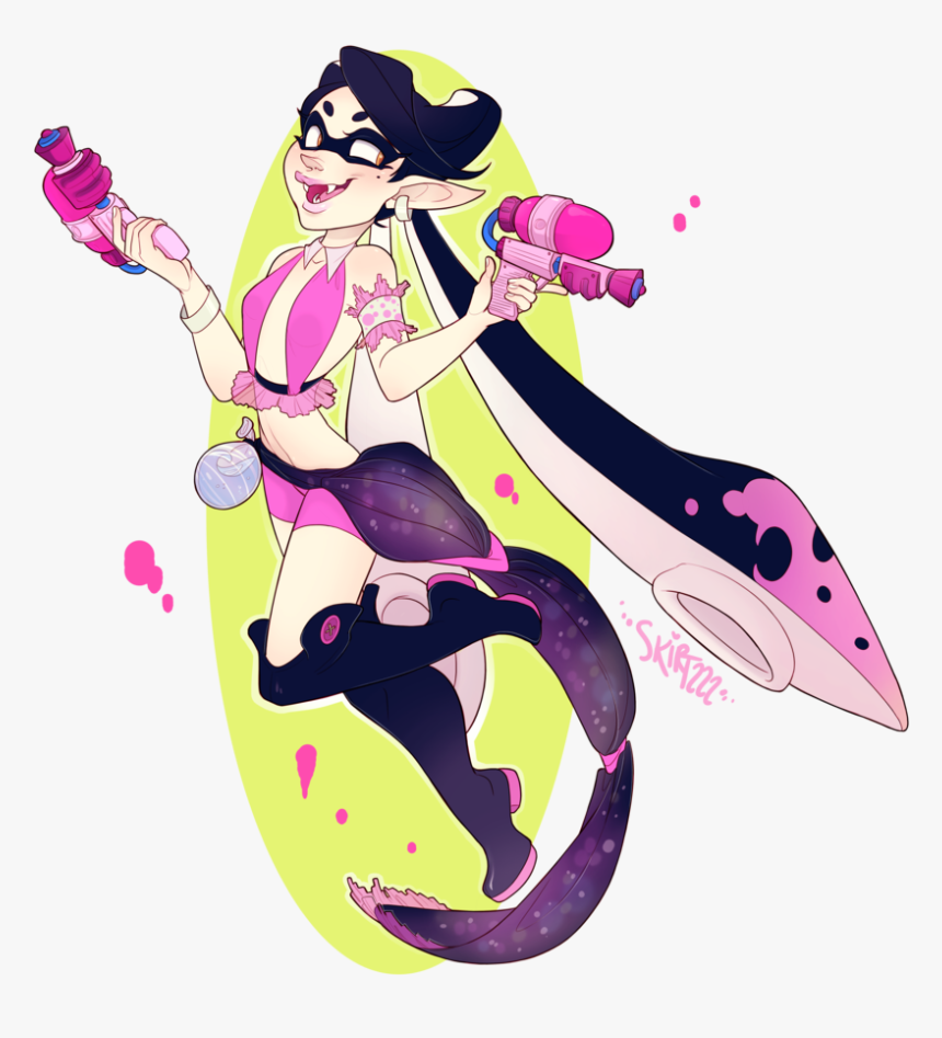 Splatoon White Ink Fanart, HD Png Download, Free Download