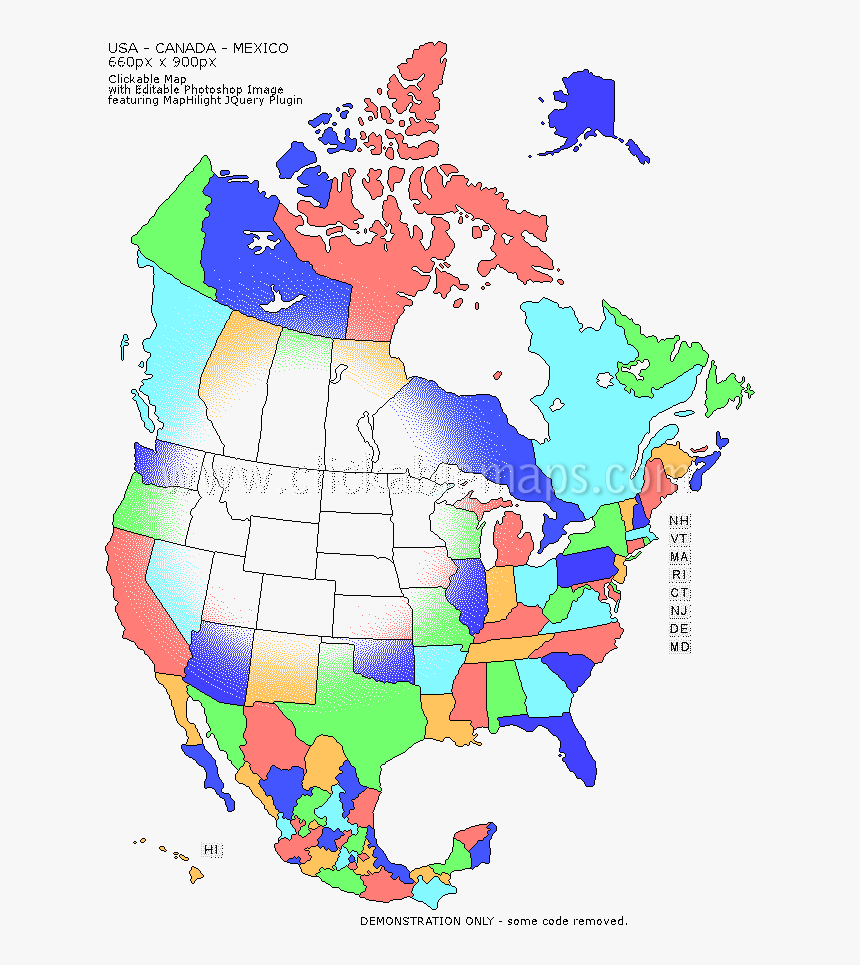 Best Photos Of Map Of Usa And Mexico - Winter Average Temperature In Canada, HD Png Download, Free Download