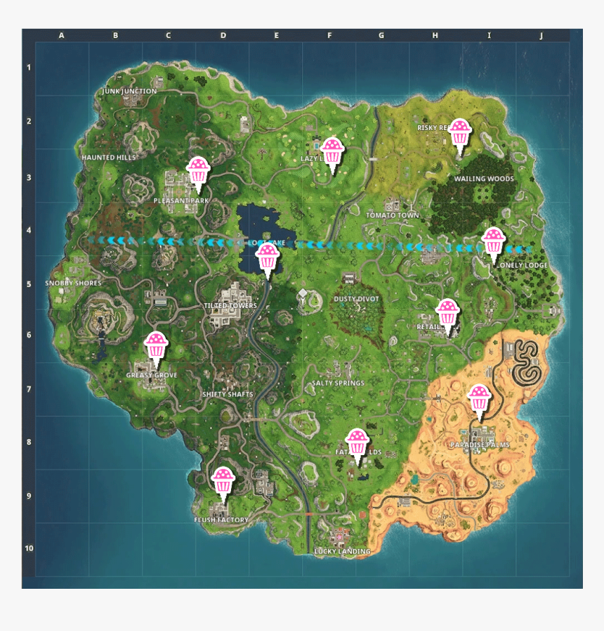 All The Cakes In Fortnite, HD Png Download, Free Download